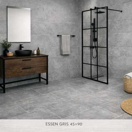 Carrelage effet béton ESSEN – Format 45×90 cm – Rectifié