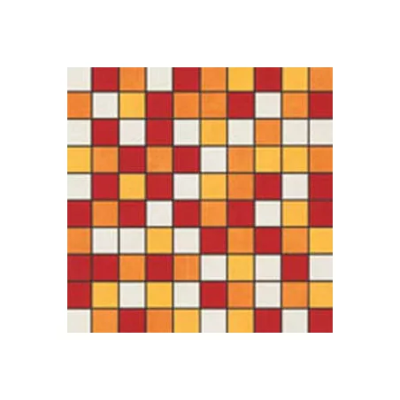 Mediterraneo Mosaico Rosso/Giallo (prix par carton de 6 pièces) Area Ceramiche